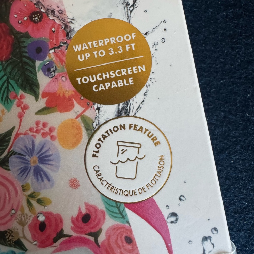 Rifle Paper Co. Waterproof Pouch🌺PRETTY&PRACTICAL! Zoom in for all the details - Picture 2 of 5
